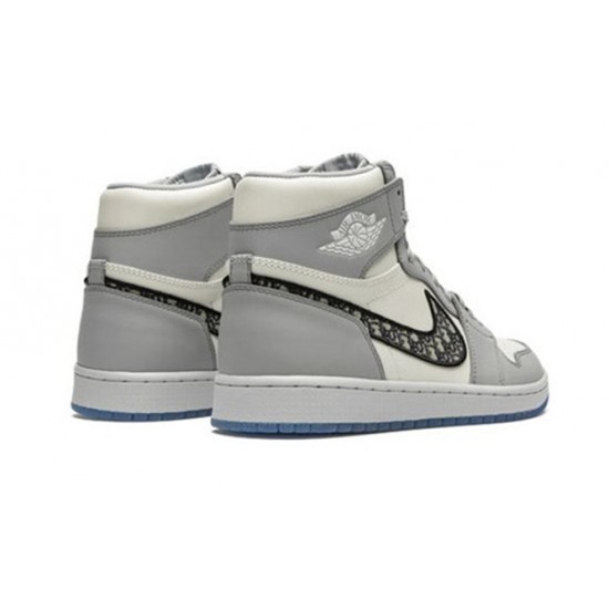 PK Shoes Jordan 1 High WOLF GREY Jordan WOLF GREY CN8607 002