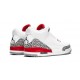 PK Shoes Jordan 3 Hall of Fame WHITE/FIRE RED Jordan WHITE 136064 116