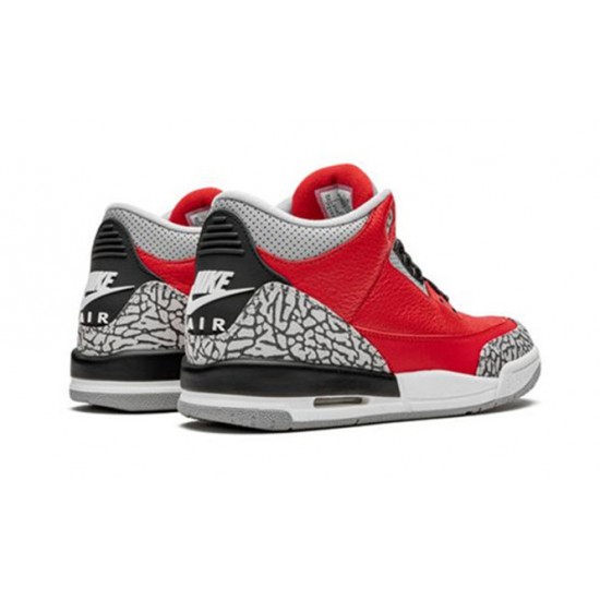 PK Shoes Jordan 3 Red Cement Jordan VARSITY RED CQ0488 600