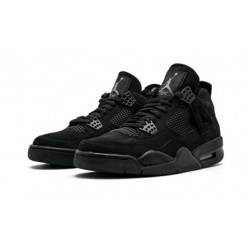 PK Shoes Jordan 4 Black Cat Jordan BLACK 308497 002