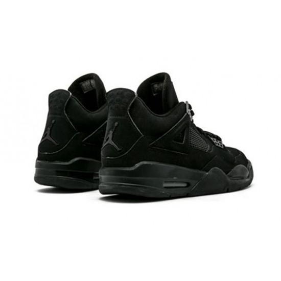 PK Shoes Jordan 4 Black Cat Jordan BLACK 308497 002