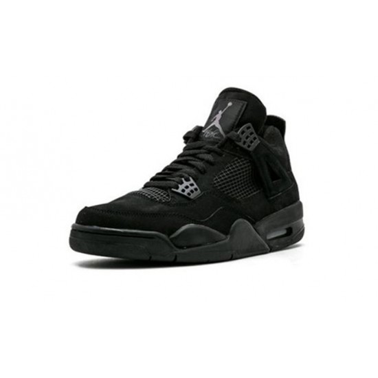 PK Shoes Jordan 4 Black Cat Jordan BLACK 308497 002