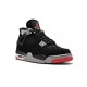 PK Shoes Jordan 4 Bred BLACK/CEMENT  GREY Jordan BLACK 308497 060