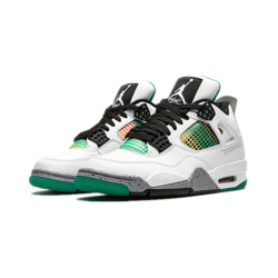 PK Shoes Jordan 4 Rasta &Lucid Green Jordan WHITE AQ9129 100