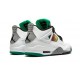 PK Shoes Jordan 4 Rasta &Lucid Green Jordan WHITE AQ9129 100