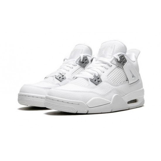 PK Shoes Jordan 4 Pure Money Jordan WHITE 408452 100