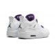 PK Shoes Jordan 4 Retro Metallic Purple WHITE/COURT PURPLE Jordan WHITE 408452 115