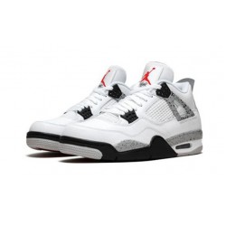 PK Shoes Jordan 4 White Cement Jordan WHITE 840606 192