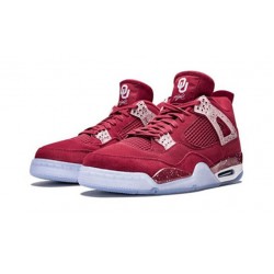 PK Shoes Jordan 4 Retro Oklahoma Sooners TEAM CRIMSON Jordan TEAM CRIMSON AJ4 904282