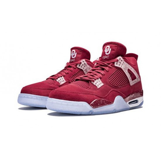 PK Shoes Jordan 4 Retro Oklahoma Sooners TEAM CRIMSON Jordan TEAM CRIMSON AJ4 904282