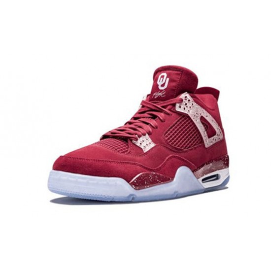 PK Shoes Jordan 4 Retro Oklahoma Sooners TEAM CRIMSON Jordan TEAM CRIMSON AJ4 904282