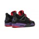 PK Shoes Jordan 4 Retro Raptors BLACK/COURT PURPLE Jordan BLACK AQ3816 056