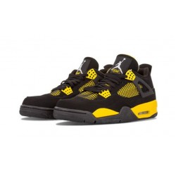 PK Shoes Jordan 4 Thunder Jordan BLACK 308497 008