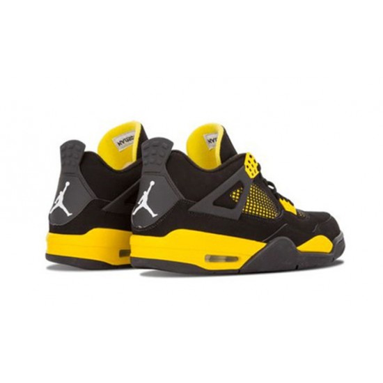 PK Shoes Jordan 4 Thunder Jordan BLACK 308497 008