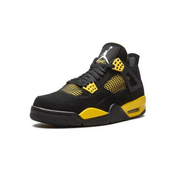 PK Shoes Jordan 4 Thunder Jordan BLACK 308497 008