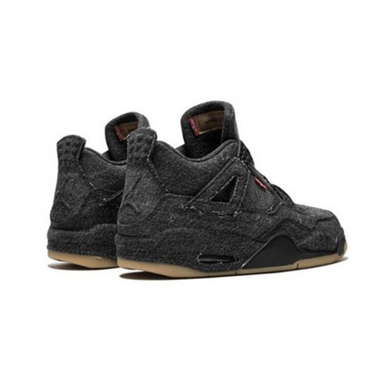 PK Shoes Jordan 4 X Levis Black Jordan Black AO2571 001