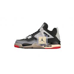 PK Shoes Jordan 4 Bred Jordan Black Red 308497 060