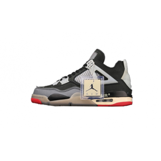 PK Shoes Jordan 4 Bred Jordan Black Red 308497 060