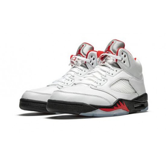 PK Shoes Jordan 5 Fire Red Jordan TRUE WHITE DA1911 102