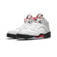 PK Shoes Jordan 5 Fire Red Jordan TRUE WHITE DA1911 102