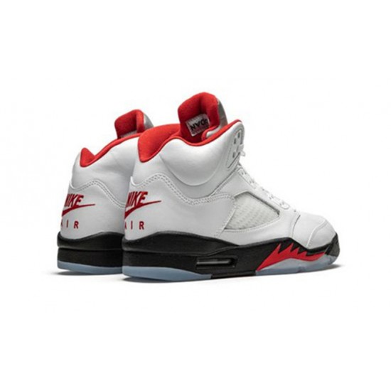 PK Shoes Jordan 5 Fire Red Jordan TRUE WHITE DA1911 102