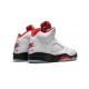 PK Shoes Jordan 5 Fire Red Jordan TRUE WHITE DA1911 102