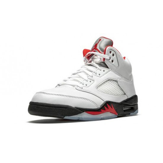 PK Shoes Jordan 5 Fire Red Jordan TRUE WHITE DA1911 102