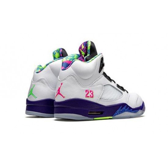 PK Shoes Jordan 5 Alternate Bel-Air WHITE/COURT PURPLE Jordan WHITE DB3335 100