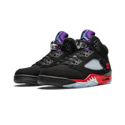 PK Shoes Jordan 5 Grape Fire Red Jordan BLACK CZ1786 001