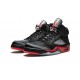 PK Shoes Jordan 5 Satin Bred NOIR/UNIVERSITE ROUGE Jordan NOIR 136027 006